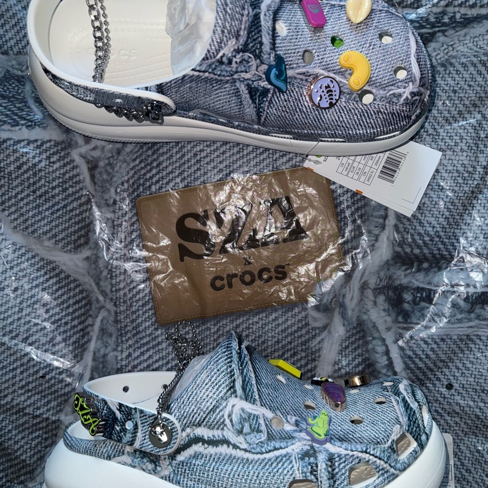 Crocs Denim Blue Clogs